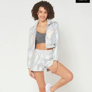 TROPHY YOGA shorts and jacket set NWOT